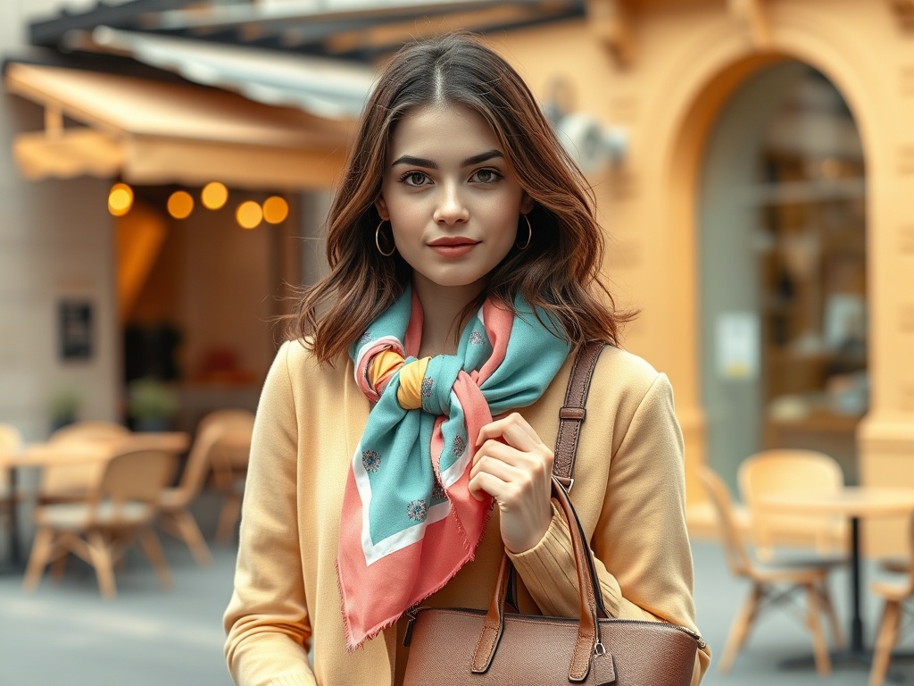 gsfaba.org | Cum să porți o eșarfă ca accesoriu pentru mânerul de geantă