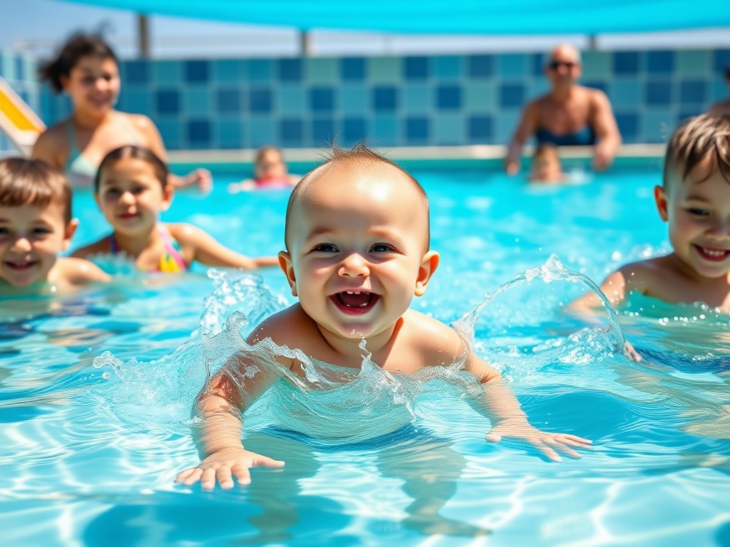 gsfaba.org | Importanța socializării bebelușului la piscină